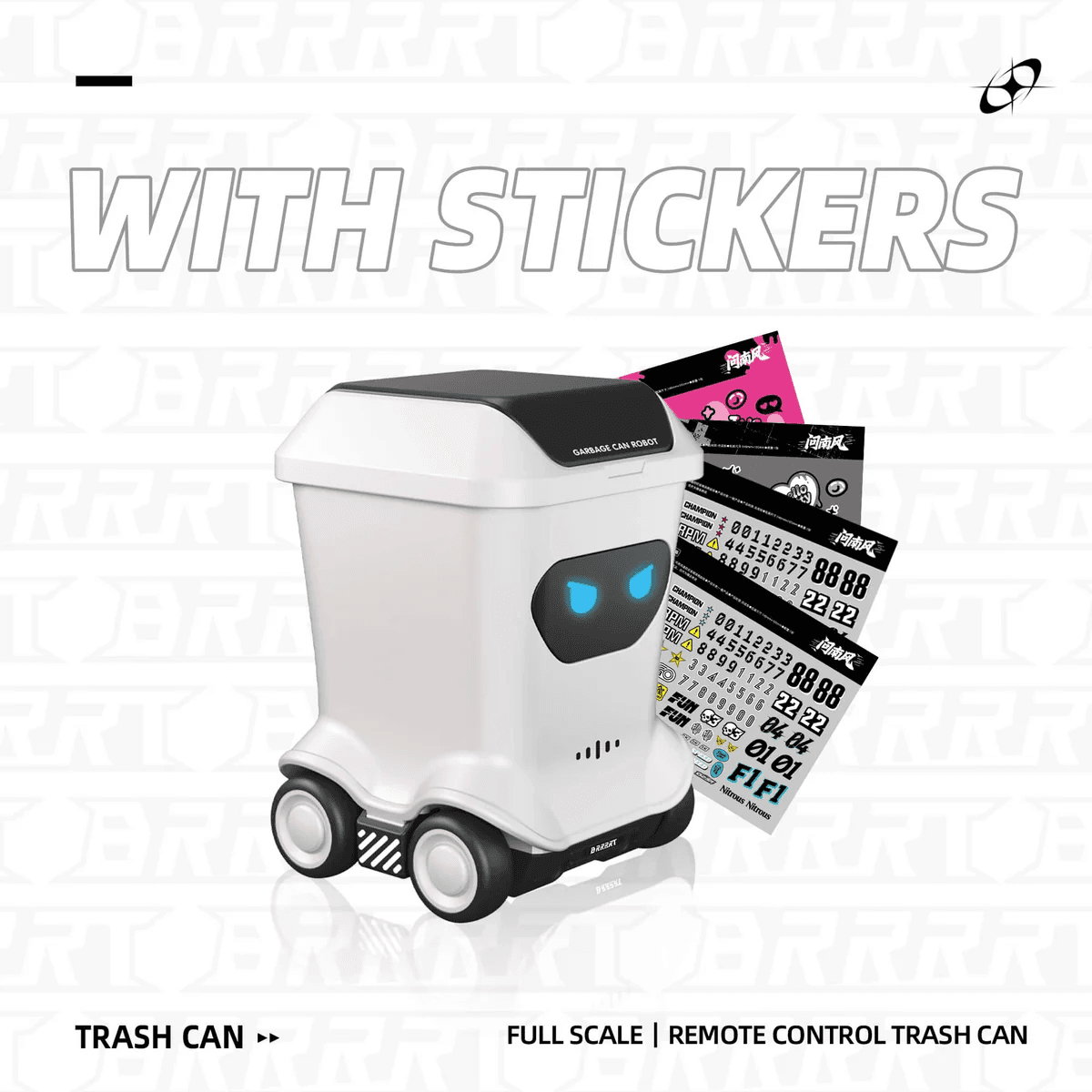 BRRRRT Mini RC Trash Can Toy — view 8