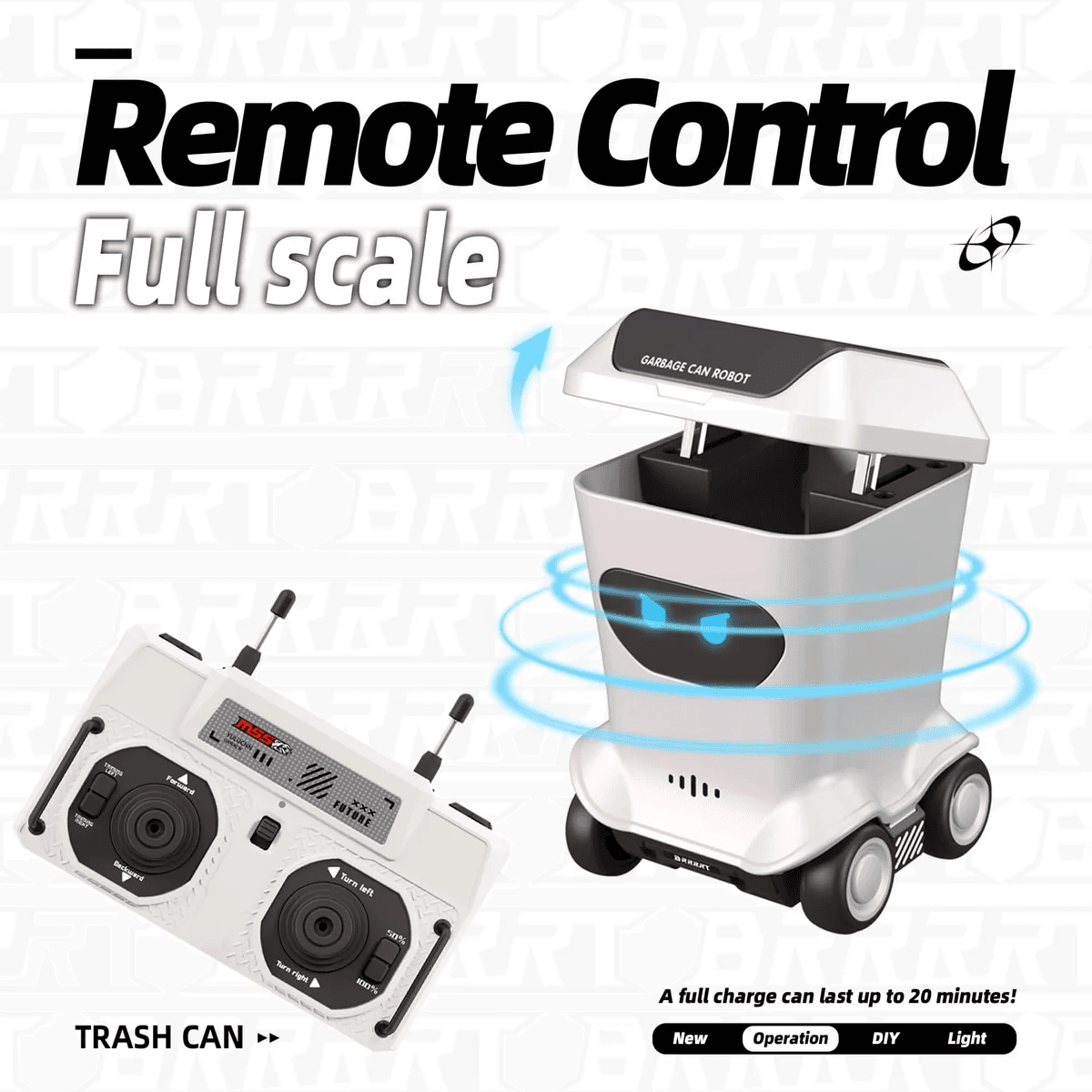 BRRRRT Mini RC Trash Can Toy — view 11