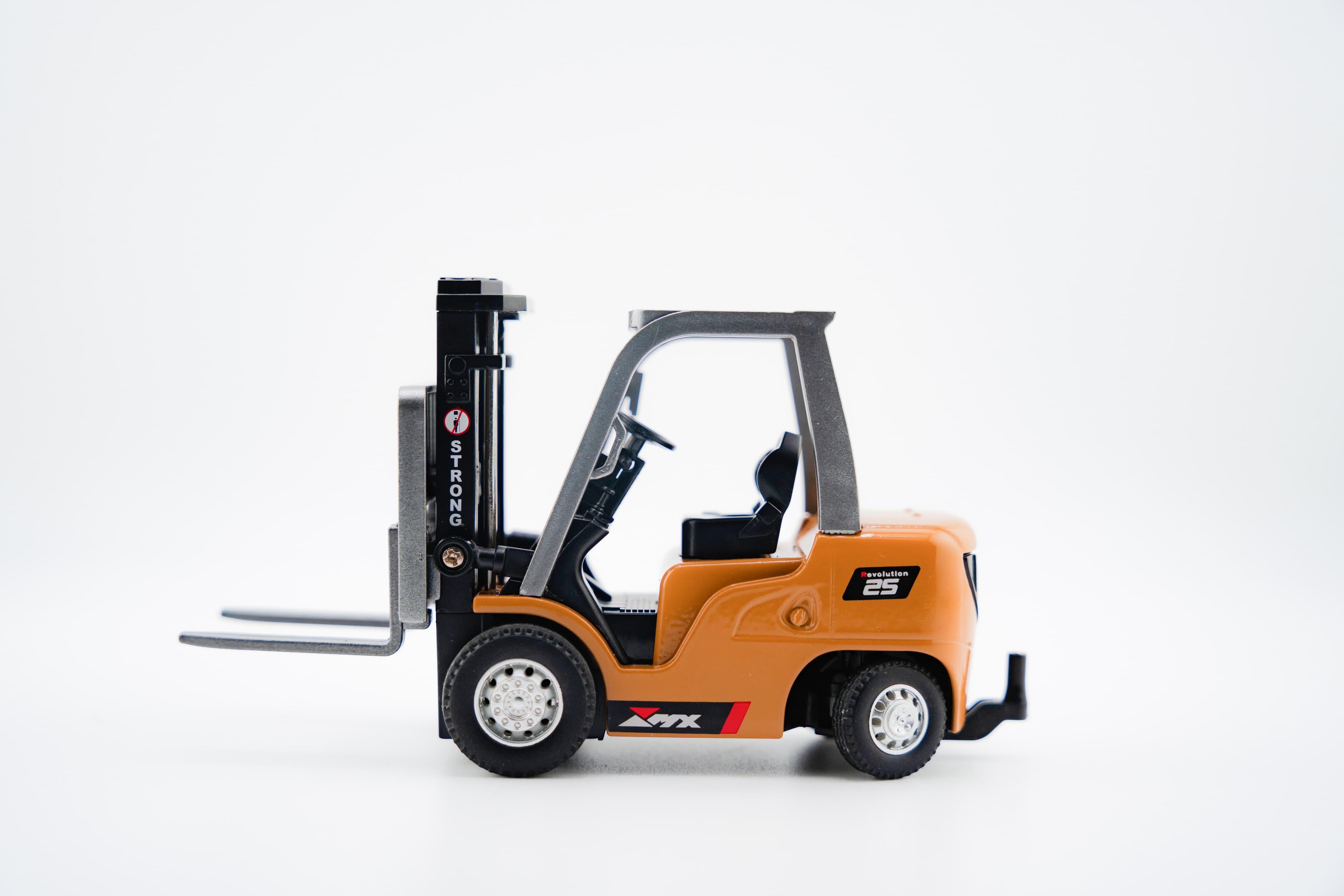BRRRRT 1:64 Mini RC Forklift, 7-Channel 2-in-1 Lift Fork and Hook with Light and Sound — view 2