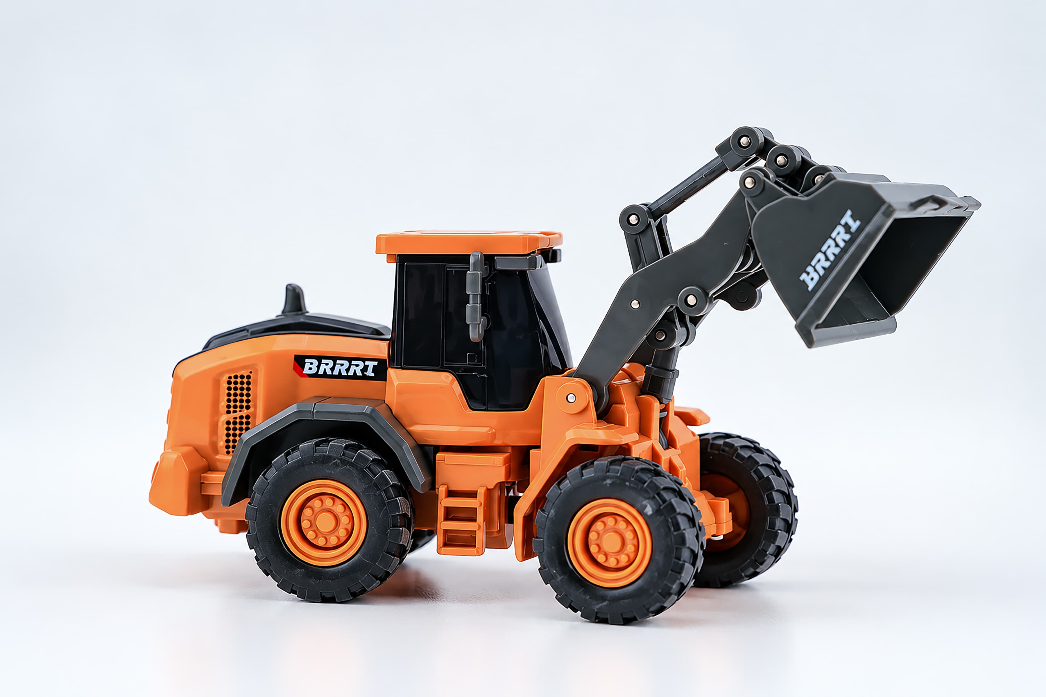 BRRRRT 1:64 Mini RC Bulldozer, 8-Channel Full Proportional Push and Lift Blade — view 2