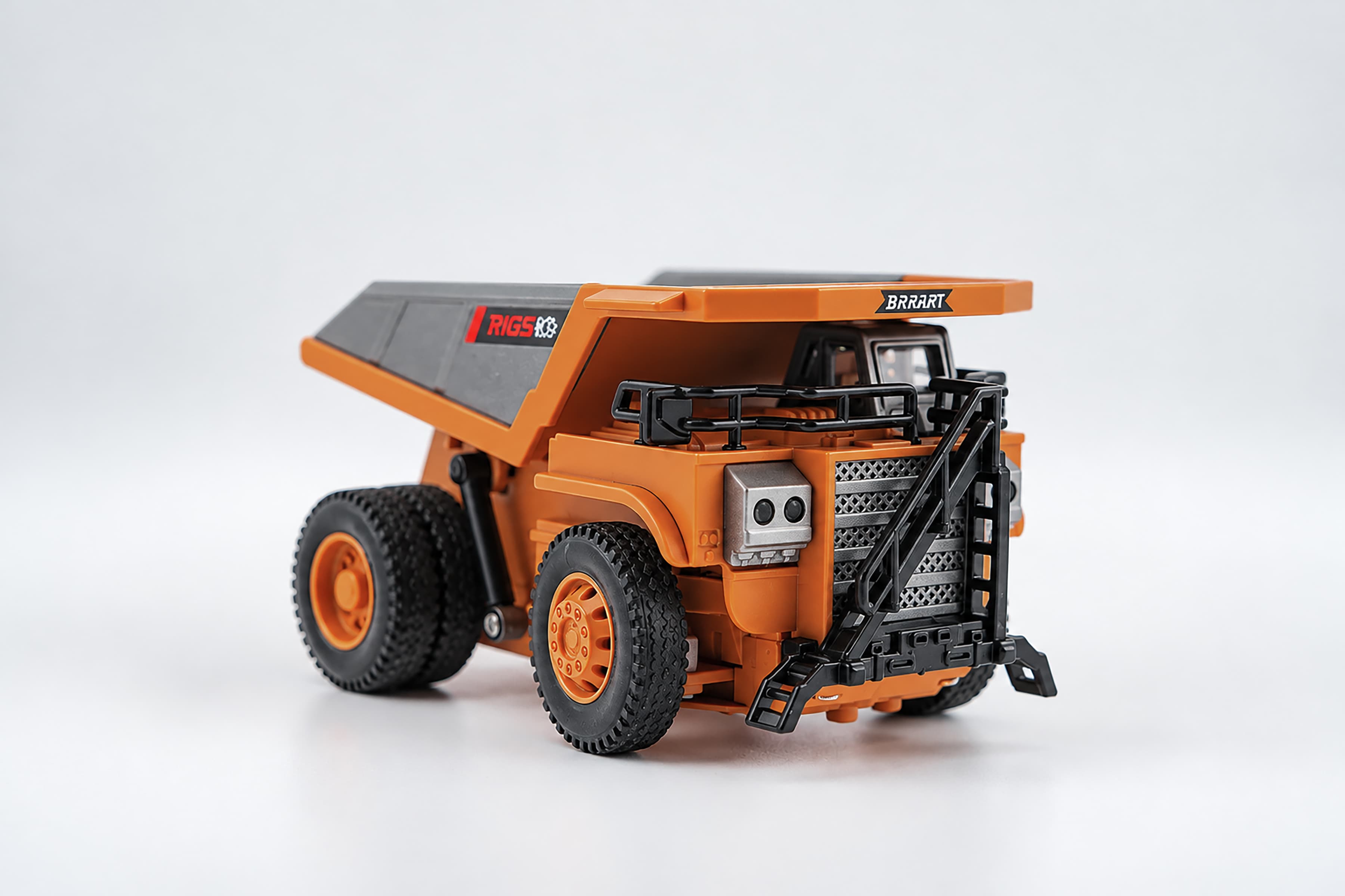 BRRRRT 1:64 Mini RC Dump Truck, 8-Channel Full Proportional Remote Control — view 9